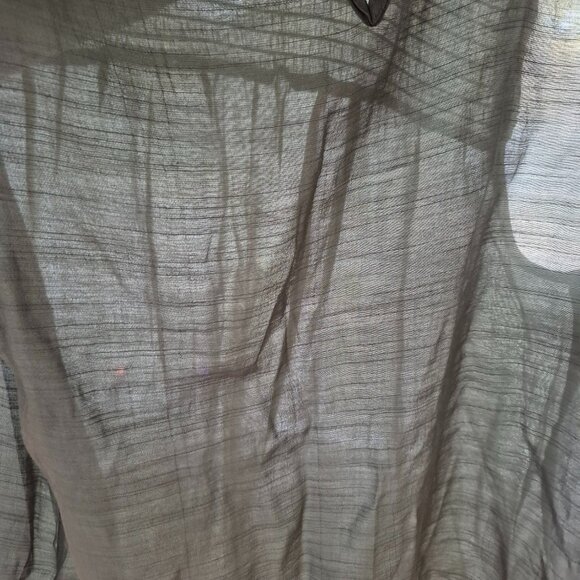 Nanette Lapore Sleeveless Blouse Green Smocked Top Medium - Picture 6 of 8